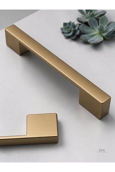 DKSDİZAYN Yeni Nelgis 96-128 Mm Mat Altın Mobilya Çekmece Dolap Kulpu 1. Sınıf Ağır Metal Premium Mat Kulp