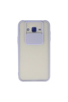Ethab Ticaret Glb-Stl41414 Samsung Galaxy J7 Kılıf Palm Buzlu Kamera Sürgülü Silikon - Lila