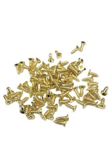 Evimdeyokyok Sarı 1000 Adet Klips Vidası 2,2X6,5 Mm Yhb - Konik Başlı Kutu, Sandık, Ayak, Askı, Mini Vida