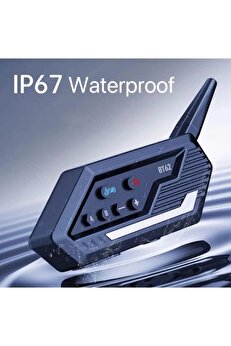 Ethab Ticaret Glb-Stl41414 Bt62 Motosiklet Kask Kulaklığı Bluetooth Intercom 2 Intercom Bağlantılı