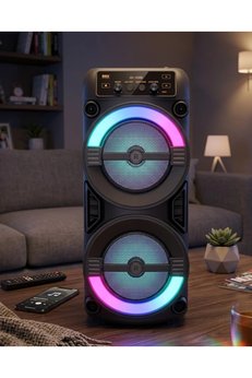 Eco Lounge Rgb Işıklı Taşınabilir Bluetooth Hoparlör Güçlü Stereo Ses