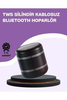 Eco Lounge Silindir Tasarım Mini Bluetooth Hoparlör 10M Çekim Güçlü Bas Ve Mikrofonlu