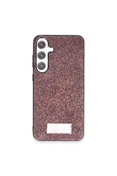 Ethab Ticaret Glb-Stl41414 Onegif Samsung Galaxy A25 5G Bright Simli Kapak - Derin Mor
