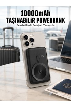 Eco Lounge 22.5W Hızlı Şarj Destekli Manyetik Powerbank Kompakt Tasarım Yeni Nesil