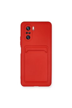 Evimdeyokyok Xiaomi Mi 11İ Kılıf Kelvin Kartvizitli Silikon - Kırmızı