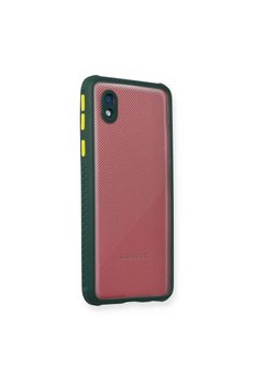 Ethab Ticaret Glb-Stl41414 Samsung Galaxy A01 Core Kılıf Miami Şeffaf Silikon - Koyu Yeşil