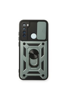 Evimdeyokyok Xiaomi Redmi Note 8 Kılıf Pars Lens Yüzüklü Silikon - Yeşil