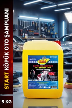 start Cilalı Yoğun Oto Şampuanı 5 KG pH Nötr Yoğun Köpük Parlaklık Veren Araç Araba Yıkama Şampuanı