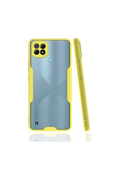 Evimdeyokyok Realme C21 Kılıf Platin Silikon - Sarı