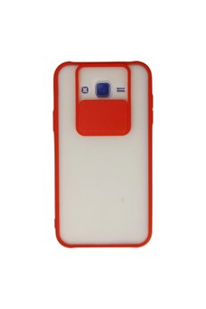Ethab Ticaret Glb-Stl41414 Samsung Galaxy J7 Kılıf Palm Buzlu Kamera Sürgülü Silikon - Kırmızı
