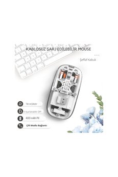 Evimdeyokyok Beyaz 501 Bt+Wireless Mouse Zr1133