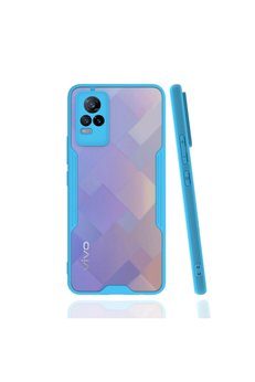 Evimdeyokyok Vivo V21E Kılıf Platin Silikon - Mavi