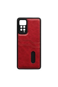 Evimdeyokyok Xiaomi Redmi Note 12 Pro 4G Kılıf Sara Kartvizitli Deri Kılıf - Kırmızı