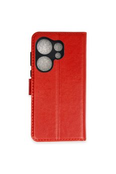 Evimdeyokyok Tecno Camon 20 Prime Trend S Plus Kapaklı Kılıf - Kırmızı