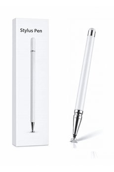 Ett Samsung J7 2016 Uyumlu Dokunmatik Stylus Kalem Disk Uçlu Hassas Beyaz Tablet Çizim Kalemi