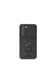 Evimdeyokyok Samsung Galaxy S24 Kılıf Pars Lens Yüzüklü Silikon - Siyah