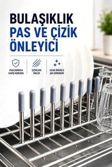 ozzen Bulaşık Makinesi Sepet Ucu Kapak 50 Adet – Pas Önleyici Çizilme Engelleyici Koruyucu Aparat