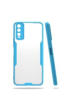 Evimdeyokyok Vivo Y11S Kılıf Platin Silikon - Mavi