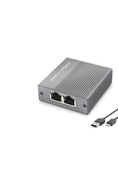 Evimdeyokyok Gigabit Ethernet Switch 4 Port Type C Güç Girişli Gri Hdx1413