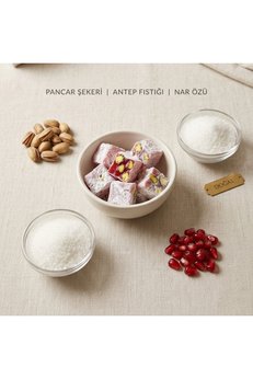 Ertokuş Efendi Narlı Duble Antep Fıstıklı Lokum 250 gr | Çifte Kavrulmuş | %100 Pancar Şekeri