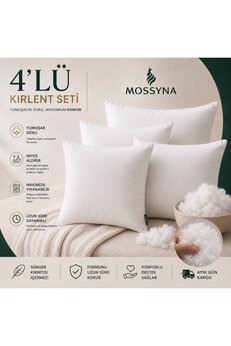 Mossyna 4'lü Ultra Dolgun Kırlent İç Yastık Boncuk Silikon Farklı Ebat Seçeneği Ve Yıkanabilir