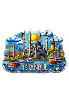Evimdeyokyok İstanbul Temalı Silikon Buzdolapı Süsü Magnet Alk5375