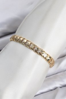 Clari̇ss Cm Kalın Yılan Model Zi̇rkon Taşlı Vıp Seri̇ Gold Renk Pi̇ri̇nç Kadın Bi̇lekli̇k