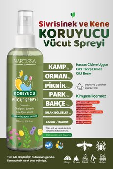 Narcissa Sivrisinek ve Kene Kovucu Vücut Spreyi 100ml - Tüm Gün Etki
