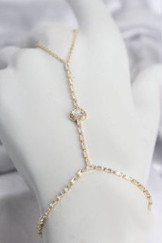 Evimdeyokyok Gold Renk Pirinç Zirkon Taşlı Kalp Model Şahmeran Tj-Sn783