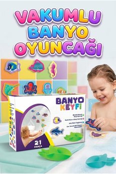 Tıfıl Toys Vakumlu Plastik 20 Parça Sevimli Deniz Canlıları Eğitici Oyuncak Banyo ve Havuz Seti