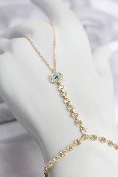 Evimdeyokyok Gold Renk Pirinç Zirkon Taşlı Nazar Model Şahmeran Tj-Sn773