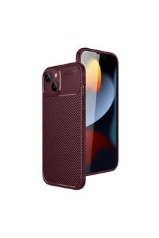 Evimdeyokyok Apple İphone 15 Kılıf Auto Focus Karbon Kapak - Bordo