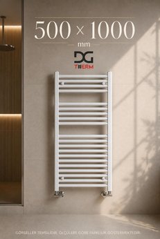 DG THERM 500*1000 Beyaz Havlupan 50*100 cm Banyo Havlupanı 14 Borulu