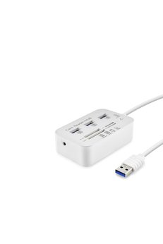 Evimdeyokyok Usb 3.0 Hub Kart Okuyucu 7 Port 5 Gbps Beyaz Hdx7028