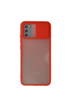 Evimdeyokyok Samsung Galaxy A03S Kılıf Palm Buzlu Kamera Sürgülü Silikon - Kırmızı