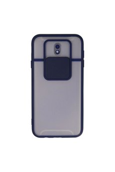 Ethab Ticaret Glb-Stl41414 Samsung Galaxy J7 Pro / J730 Kılıf Palm Buzlu Kamera Sürgülü Silikon - Lacivert