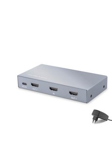 Evimdeyokyok Hdmi Splitter 4K 1 In 2 Out Gri Hdx1428