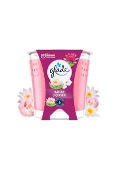 Glade Mum Bahar Çiçekleri Kokulu Mum Tek Fitilli 112 g Esansiyel Yağ İçeren Koku Pamuk Fitil