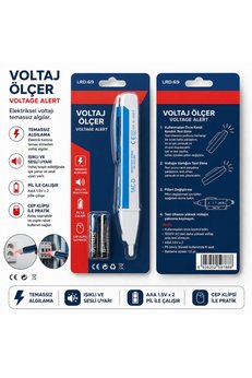 Evimdeyokyok Temassız Voltaj Ölçer Kalemi 90-1000V Ac – Led Işıklı Ve Sesli Elektrik Test Cihazı