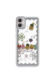 Evimdeyokyok Samsung Galaxy A05 Kılıf Sweet Desenli Silikon Kapak - Açık Mavi
