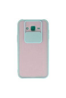 Ethab Ticaret Glb-Stl41414 Samsung Galaxy J7 Kılıf Palm Buzlu Kamera Sürgülü Silikon - Turkuaz