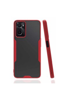 Evimdeyokyok Oppo A96 Kılıf Platin Silikon - Kırmızı