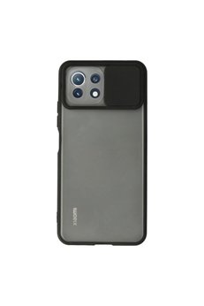 Evimdeyokyok Xiaomi Mi 11 Lite Kılıf Palm Buzlu Kamera Sürgülü Silikon - Siyah