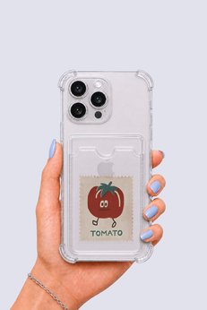 Eco Lounge İphone 13 Pro Max Kartlıklı Tomato Desenli Kılıf