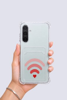 Ethab Giyim Samsung Galaxy A36 Kartlıklı Aşk Sinyali Desenli Kılıf - Glst7375-3040