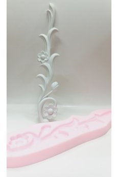 Kalıpcınızburada Çiçekli Süsleme Silikon Kalıp - K6239