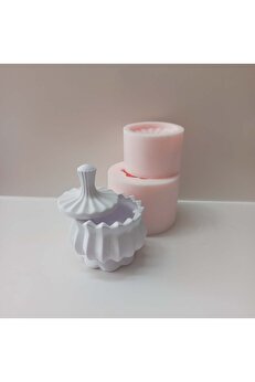 Kalıpcınızburada Mum Kabı Silikon Kalıp - K7054