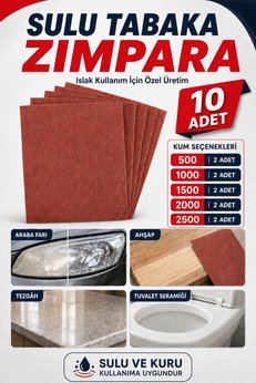 CNR El Su Zımpara Kağıdı Far Temizleme Araç Parlatma Seti 500-1000-1500-2000-2500 Kum İnce Kalın 10 adet