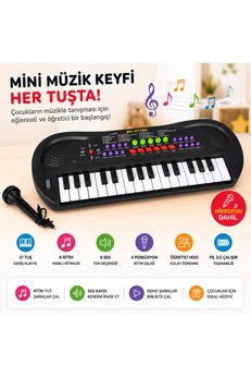 İmraden Oyuncak 32 Tuşlu Mikrofonlu Org - Eğitici Çocuk Müzik Aletleri Oyuncak Eğitici Org