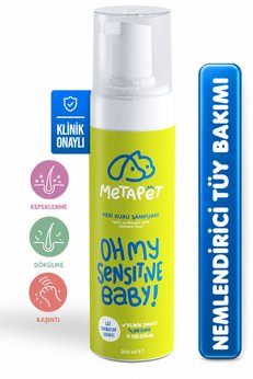 Metapet Hassas Ciltli Kediler için Kuru Şampuan Kepeklenme ve Kuruluk Karşıtı Bakım Sağlık Ürünleri